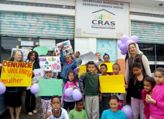 Cras Quinta do Boa Vista faz caminhada de conscientização da Lei Maria da Penha
