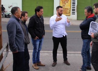 Equipes vistoriam local para implantação de novo viaduto em Itaquaquecetuba