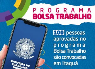 Aprovados no Bolsa Trabalho realizarão serviços em órgãos públicos de Itaquá