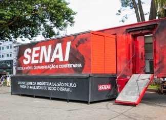 Em parceria com a prefeitura, escola móvel do Senai desembarca na cidade