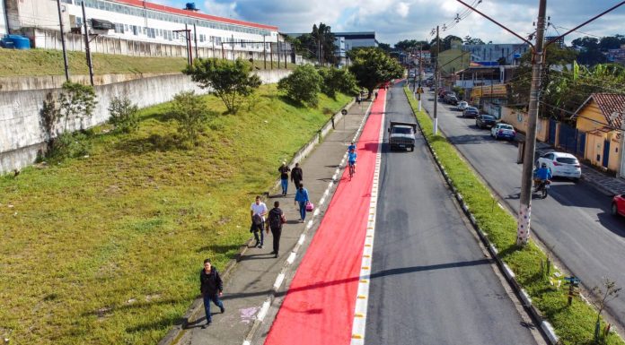 Itaquá parte para a finalização do primeiro trecho da ciclofaixa que ligará a estação de Itaquá ao shopping