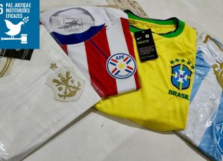 GCM de Itaquá descobre fábrica clandestina de camisetas esportivas falsificadas
