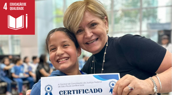 Estudantes de Itaquá visitam TRF3 e participam de cerimônia da Semana Nacional da Conciliação