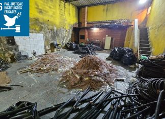 GCM de Itaquá e Polícia Civil desarticulam esquema de receptação e apreendem mais de 2,5 toneladas de cabos furtados