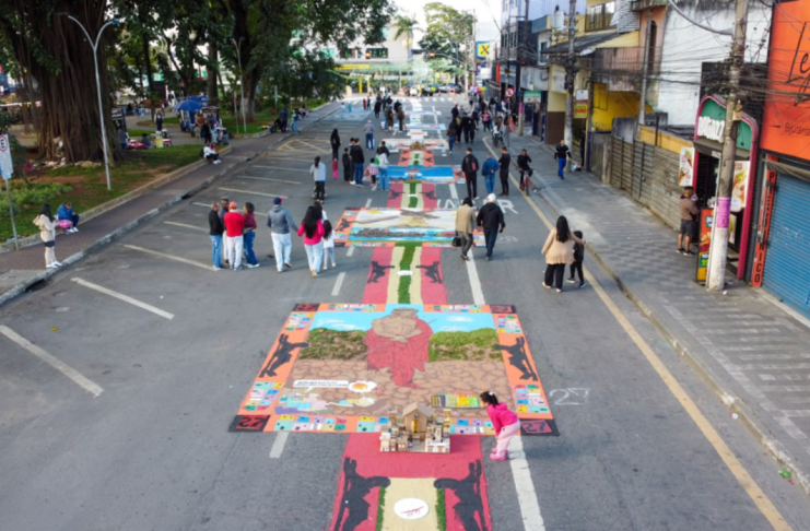 Encontro de Tapetes de Corpus Christi é prestigiado por mais de 7 mil pessoas